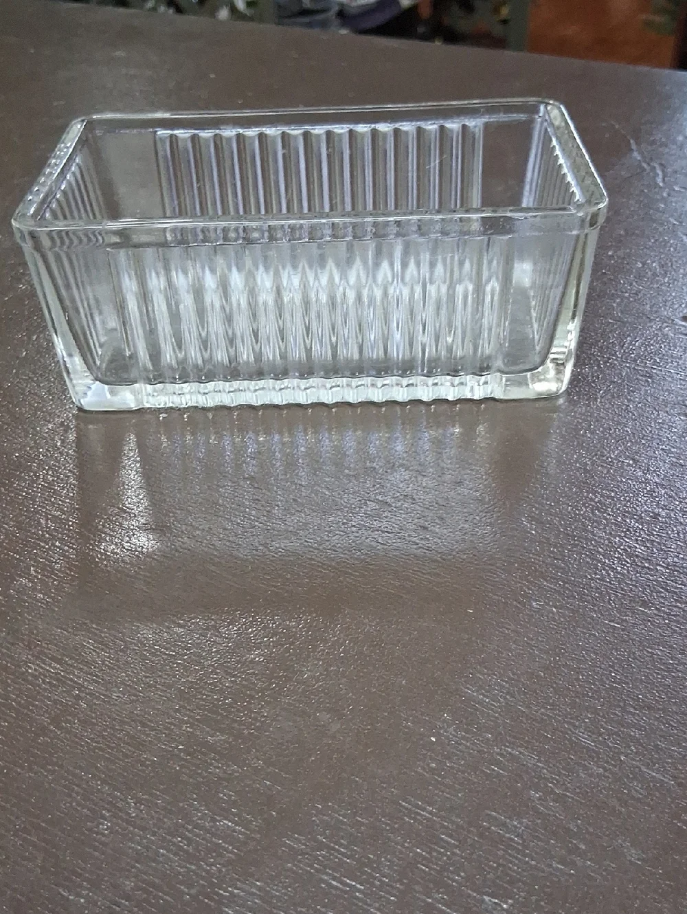 Vintage Glass Butter Dish- Anchor‎ Hocking